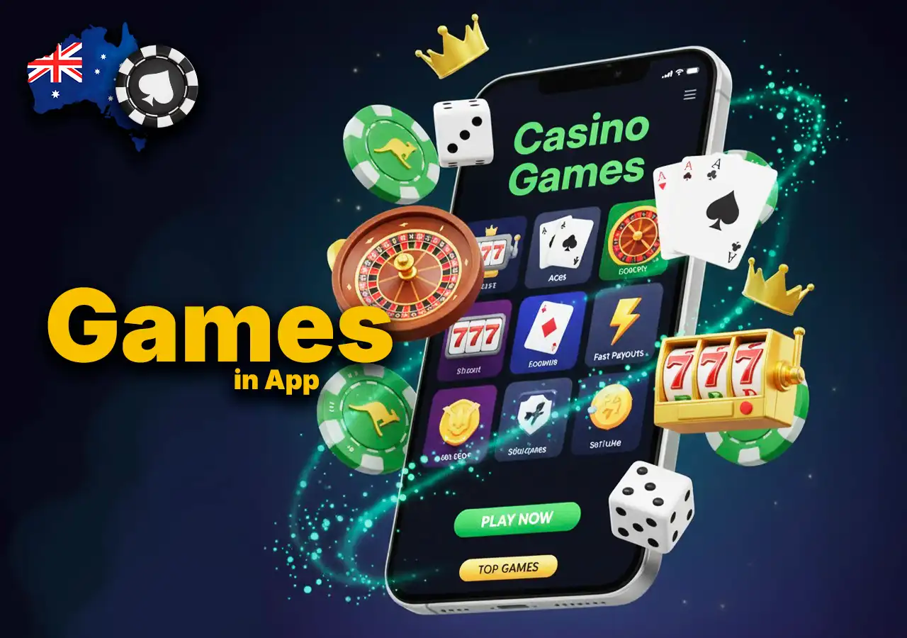 Casino games available in the King Billy mobile app